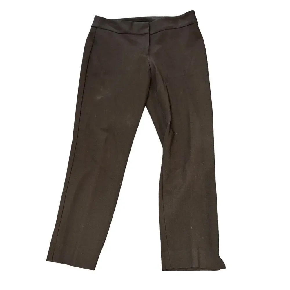 Talbots Brown Signature Straight Leg Dress Pants Size 10